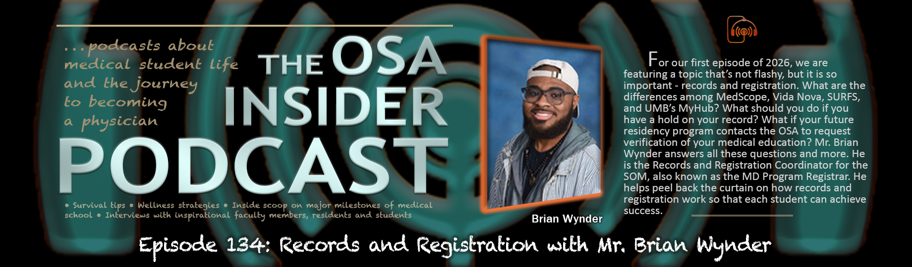 Records and Registration with Mr. Brian Wynder